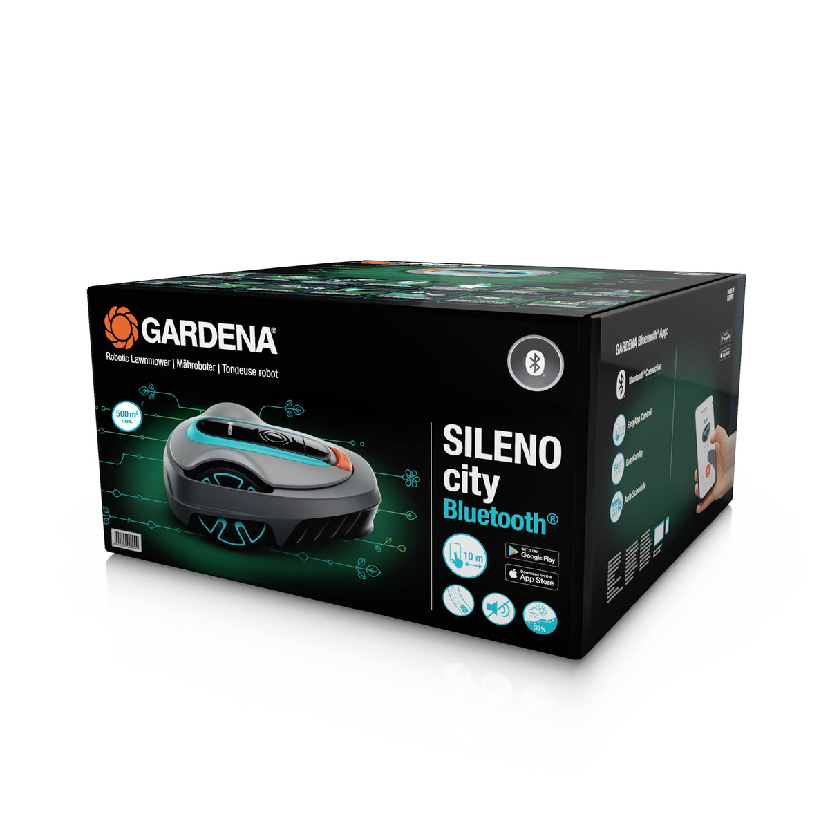 Gardena Robot Cortacésped, Negro Y Turquesa, hasta 500 m²