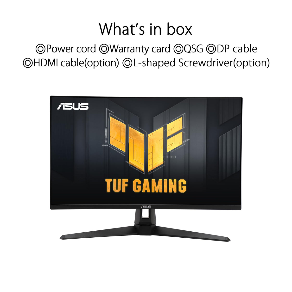 ASUS TUF Gaming VG27AQM1A - Monitor Gaming de 27 Pulgadas, QHD (2560x1440), 260Hz (OC), ELMB Sync, 1ms (GTG), Freesync Premium, Compatible con G-Sync, Variable Overdrive, 90% DCI-P3, DisplayHDR 400