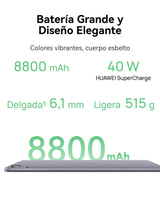 HUAWEI MatePad 11.5 S 2026 Tablet 2.8K 144Hz Pantalla PaperMatte Ultranítida, 12+256GB, 8800 mAh, 40W Supercharge, WiFi 6+, Bluetooth, Notes, GoPaint, con Nuevo M-Pencil Pro, Garantía 42 Meses