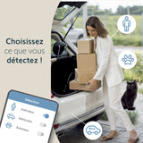 somfy 1875341 - Pack de 2 cámaras al Aire Libre 2 Grises, cámaras con detección de Movimiento Inteligente, Sirena integrada de 110 DB, conexión Posible en una luminaria existente, imágenes Full HD