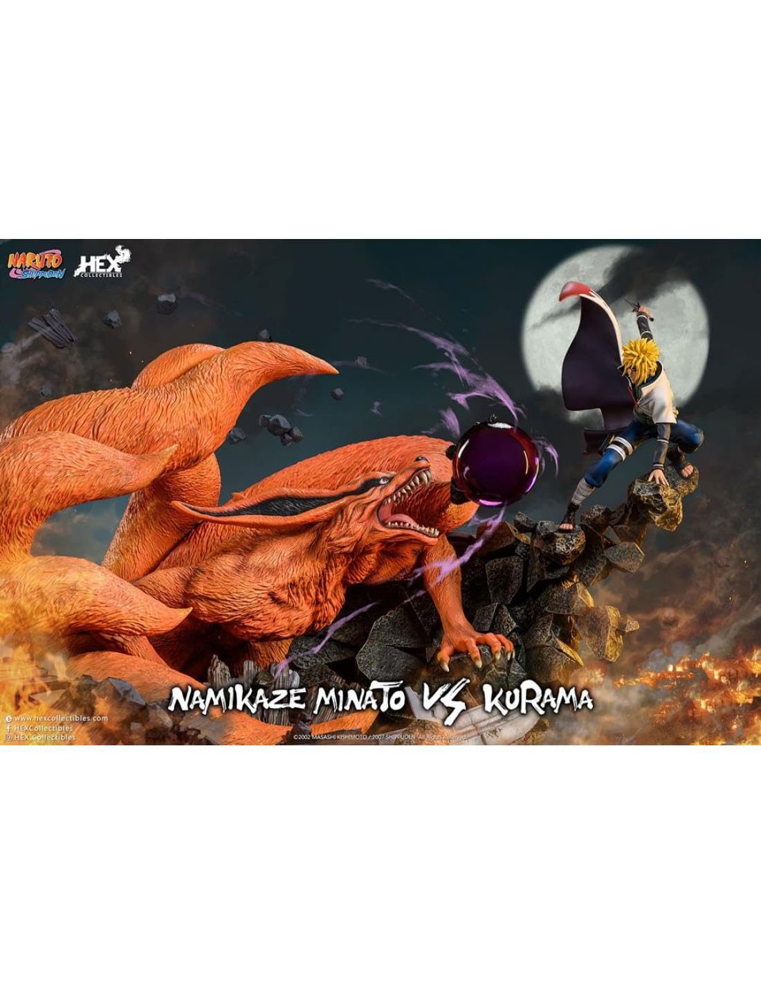 Hex Collectables Naruto Shippuden Namikaze Minato vs Kurama