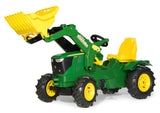 Rolly Toys 61 110 2 Rollyfarmtrac John Deere 6210 R - Tractor de pedales (con pala y ruedas ligeras) , color/modelo surtido