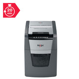 Rexel 2020090XEU - Destructora de Papel Automática Optimum AutoFeed 90X, Corte en Partículas P-4 (4x28 mm), 90 Hojas A4, Papelera Extraíble 34L, Destruye Grapas y Clips, Uso en Oficina