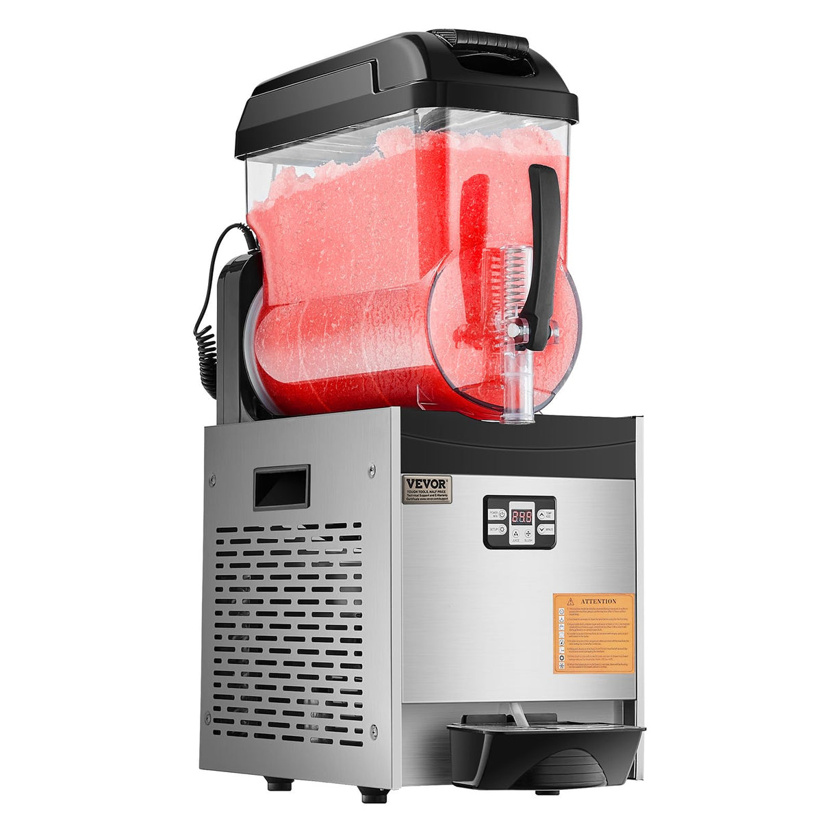 VEVOR Máquina de Granizados Comercial Máquina para Hacer Batidos Tanque de 12 L Máquina para Hacer Granizados de Acero Inoxidable de 48 Tazas para Fiestas en Hogar, Restaurantes, Cafeterías, Bares