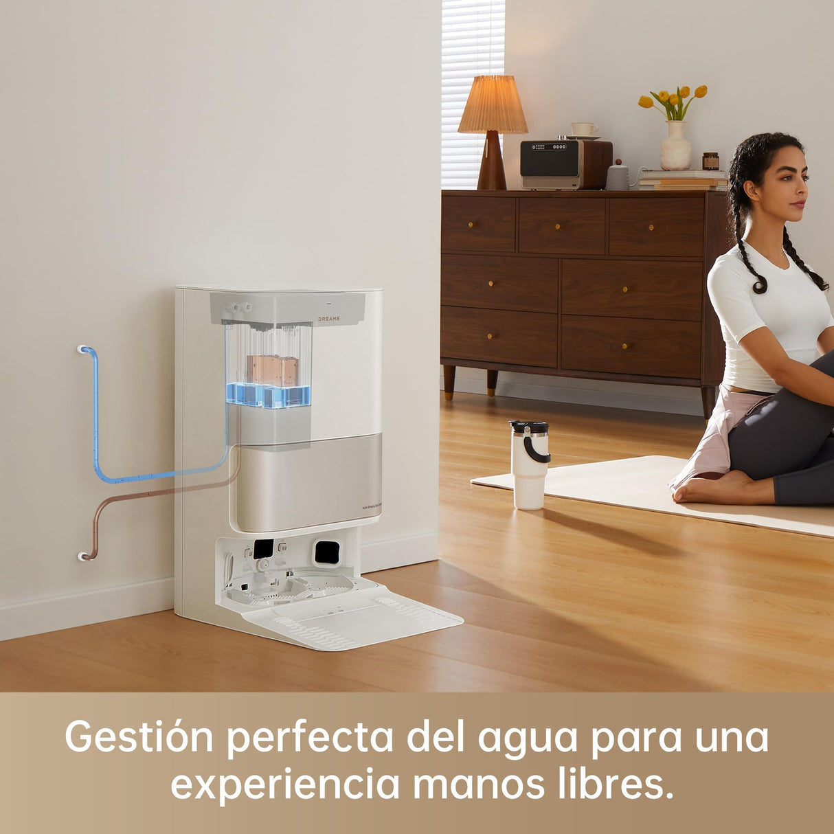 Dreame Kit de conexión de agua de llenado y vaciado automático para X40 Ultra Complete/L10s Pro Ultra para una limpieza sin esfuerzo, Original Dreame
