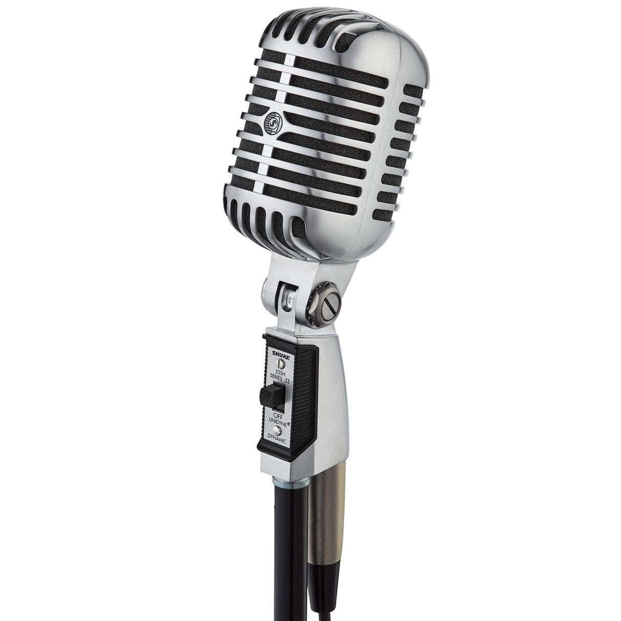 Shure 55sh Series II icónico Unidyne Dynamic Micrófono vocal, micrófono clásico, vintage con patrón polar direccional cardioide para actuaciones en vivo