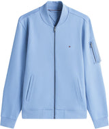 Tommy Hilfiger Cazadora bomber Hombre Essential con cremallera, Azul (Brisk Blue), L