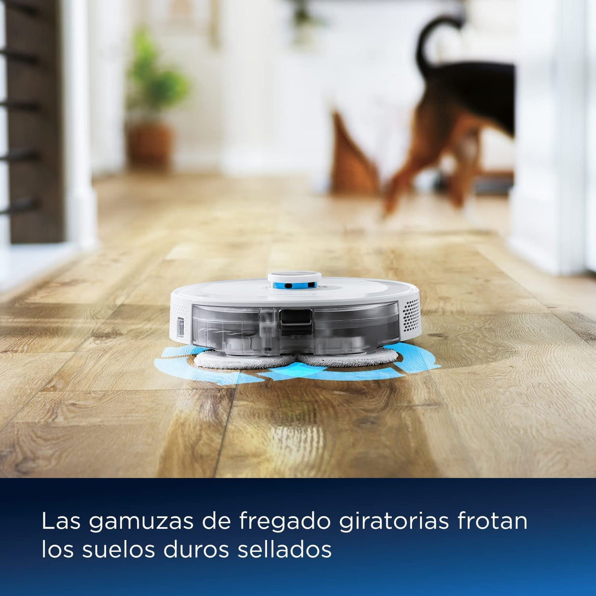 Bissell SpinWave R5 | Robot Aspirador con Mopa | Navegación LIDAR | Detección de Alfombras y Moquetas | Aspiración Potente de hasta 2000pa | Aspirador Sin Cable | 61 dB | Blanco | 3475N