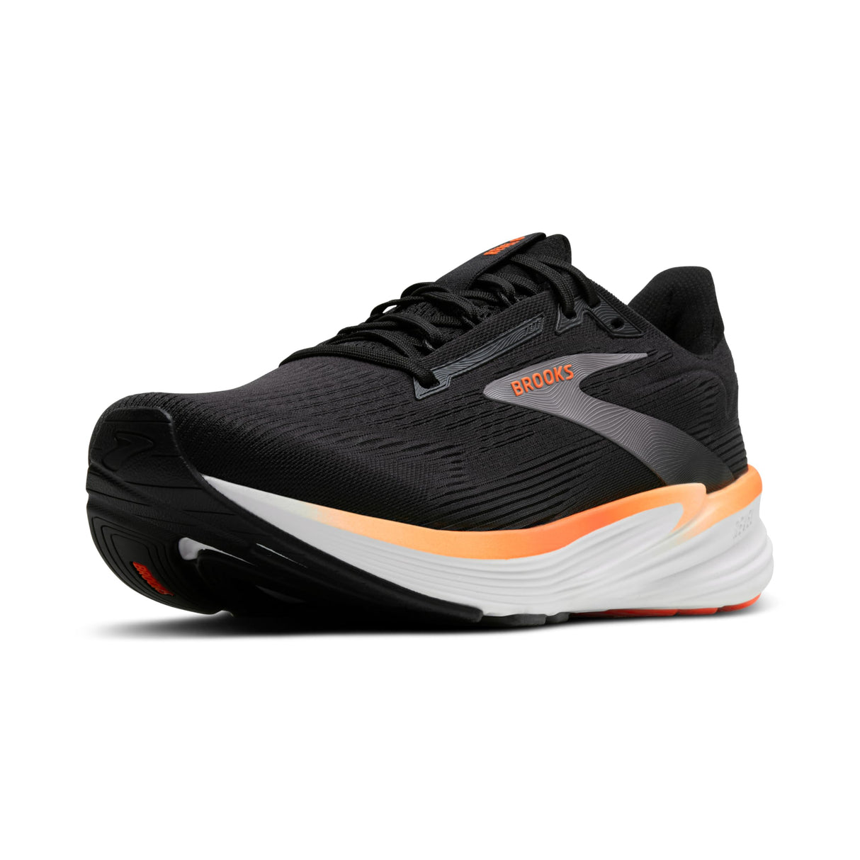 Brooks Revel 8, Zapatillas Deportivas Hombre, Black Excalibur Orange, 45 EU