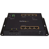 StarTech.com Switch Conmutador de Red Gigabit Ethernet con 8 Puertos RJ45 PoE+ y 2 Puertos SFP - de Montaje en Pared - Gestionado