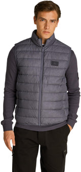 Calvin Klein Chaleco Hombre Down Vest Chaleco acolchado, Gris (Ebony), XS