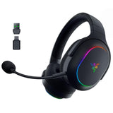 Razer Barracuda X Chroma - Auriculares inalámbricos para Juegos multiplataforma con 6 Zonas Chroma RGB (SmartSwitch Hyperspeed y Bluetooth, Altavoces de 40mm, micrófono Desmontable) Negro