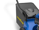 Goodyear - Cortacésped a Gasolina 132cc OHV 4T, 3.35HP, Ancho Corte 39cm, Altura Ajustable 30-66mm, Bolsa 35L, Chasis Plástico, Arranque Manual, Ideal Jardines Medianos