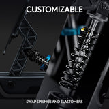 Logitech G PRO Racing Pedals - Pedales de simulación de carreras con freno con celda de carga de 100 kg, totalmente personalizables, resortes y elastómeros intercambiables, diseño modular, Negro