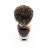 Edwin Jagger S81M582BAMZ Set de Afeitado Clásico Imitación Cuerno Ligero y Níquel con Cazoleta con Brocha de Afeitar de Tejón Puro y Maquinilla Mach 3 para Crema o Jabón de Afeitar para Hombre