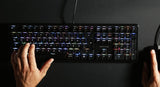 CHERRY G80-3000N RGB, teclado mecánico Gaming con iluminación RGB, distribución de teclado inglés UK (QWERTY), con cable, switches MX SILENT RED originales, negro