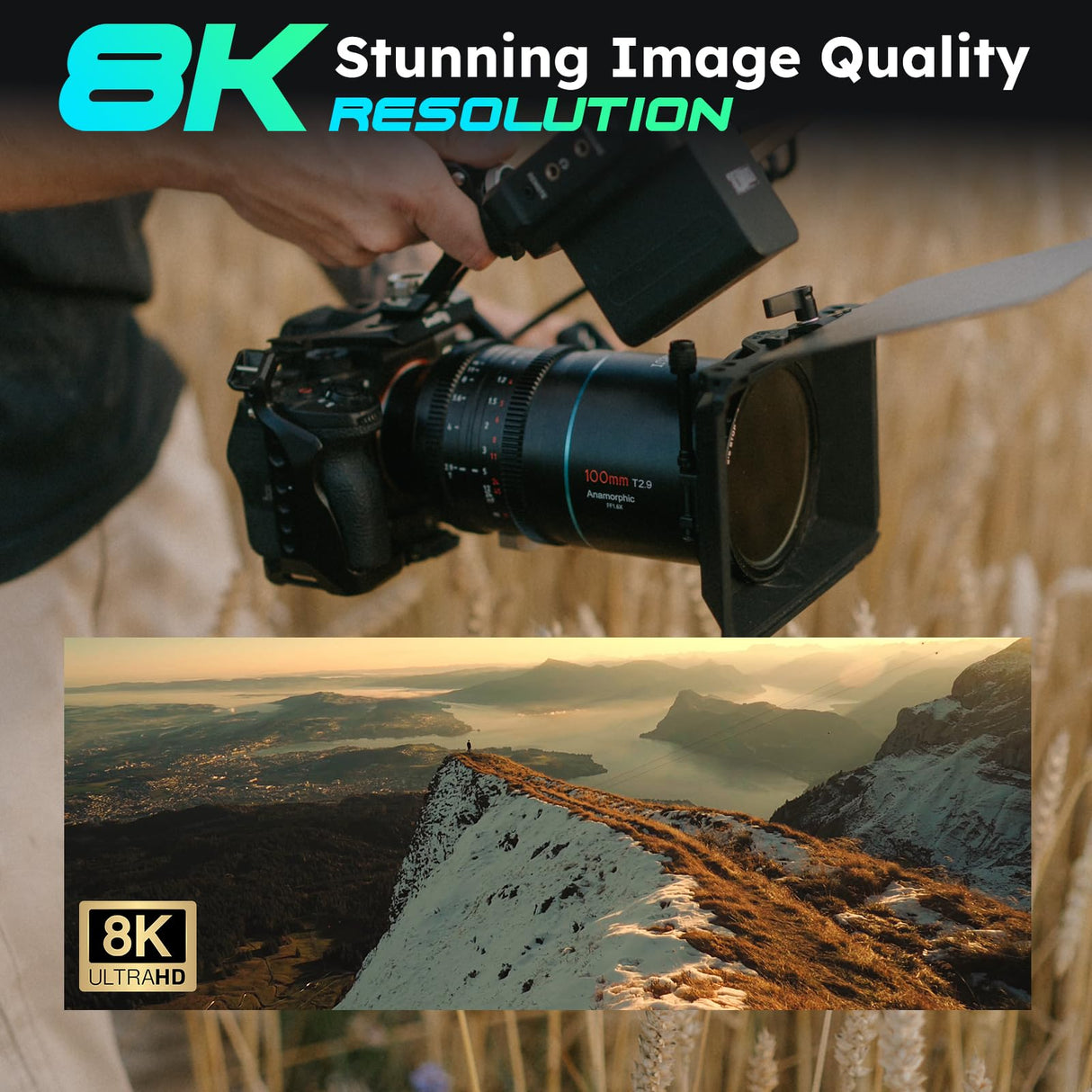 SIRUI 100mm T2.9 1.6X Full-Frame Anamorphic Lens Cinema Lens (E Mount)