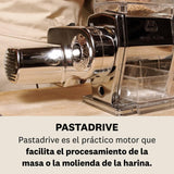 Marcato Motor Máquina para Pasta Atlas 150, Motor Eléctrico para Máquina de Pasta, Compatible con Otros Artículos Marcato, 100 W, Hecho en Italia. Modelo: Pastadrive.