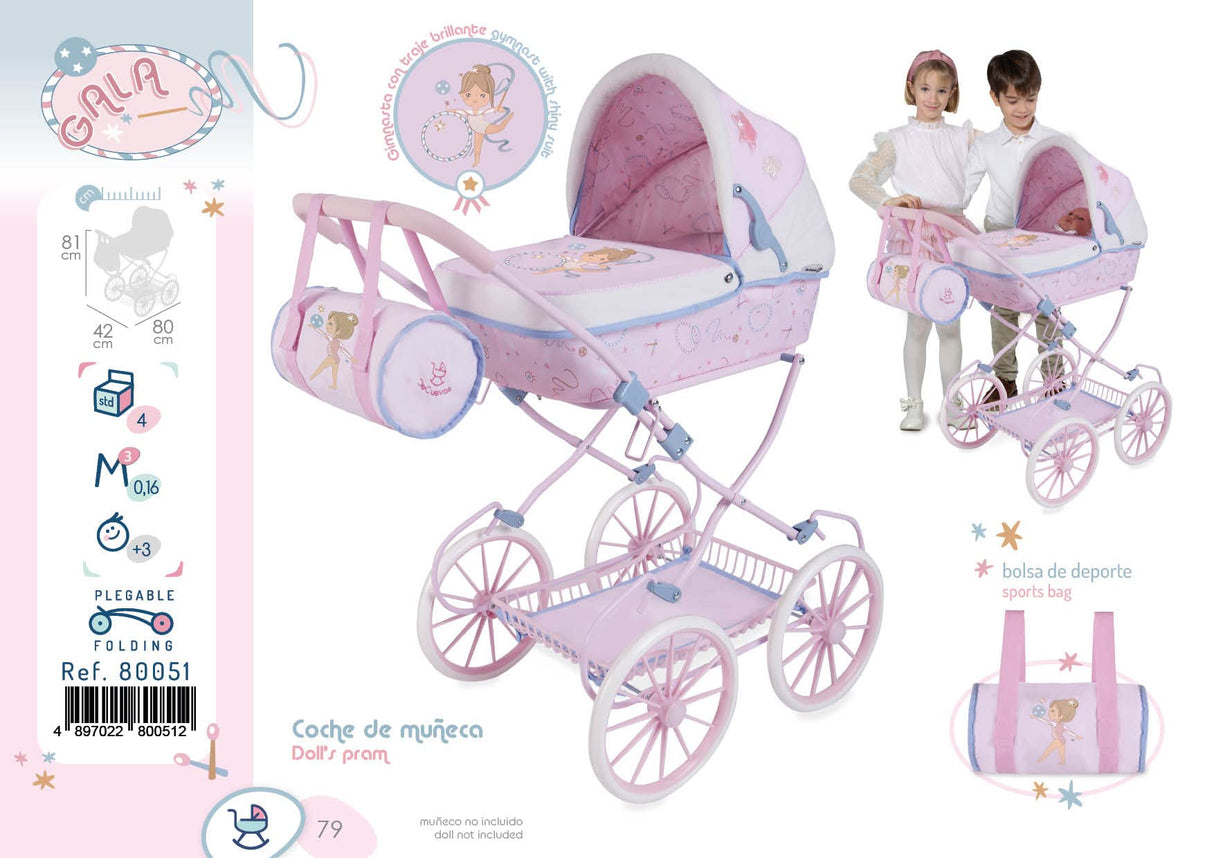 Carro de Muñecas Gala con Bolso DeCuevas 80051