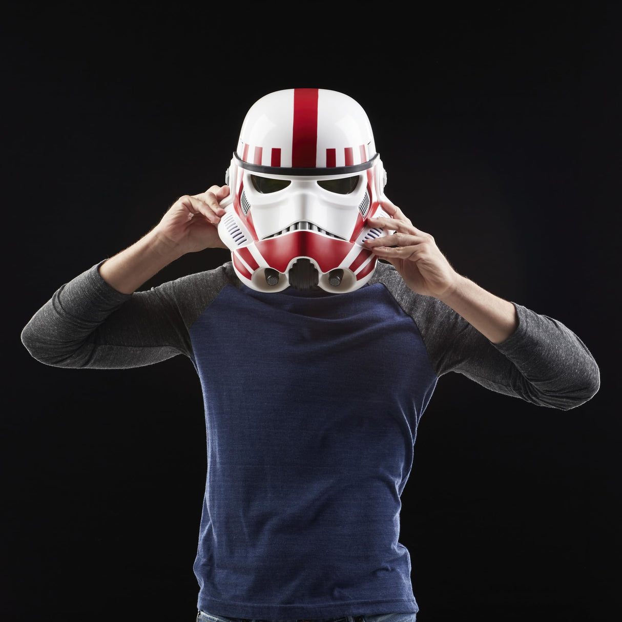 Star Wars The Black Series - Casco electrónico Premium de Imperial Shock Trooper Battlefront - Artículo de colección para Adultos - Juego de rol