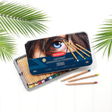 Derwent Lightfast Pencils Juego de 36 Lápices de Colores a Base de Aceite 100% Resistente a la Luz en 1 Caja Metálica