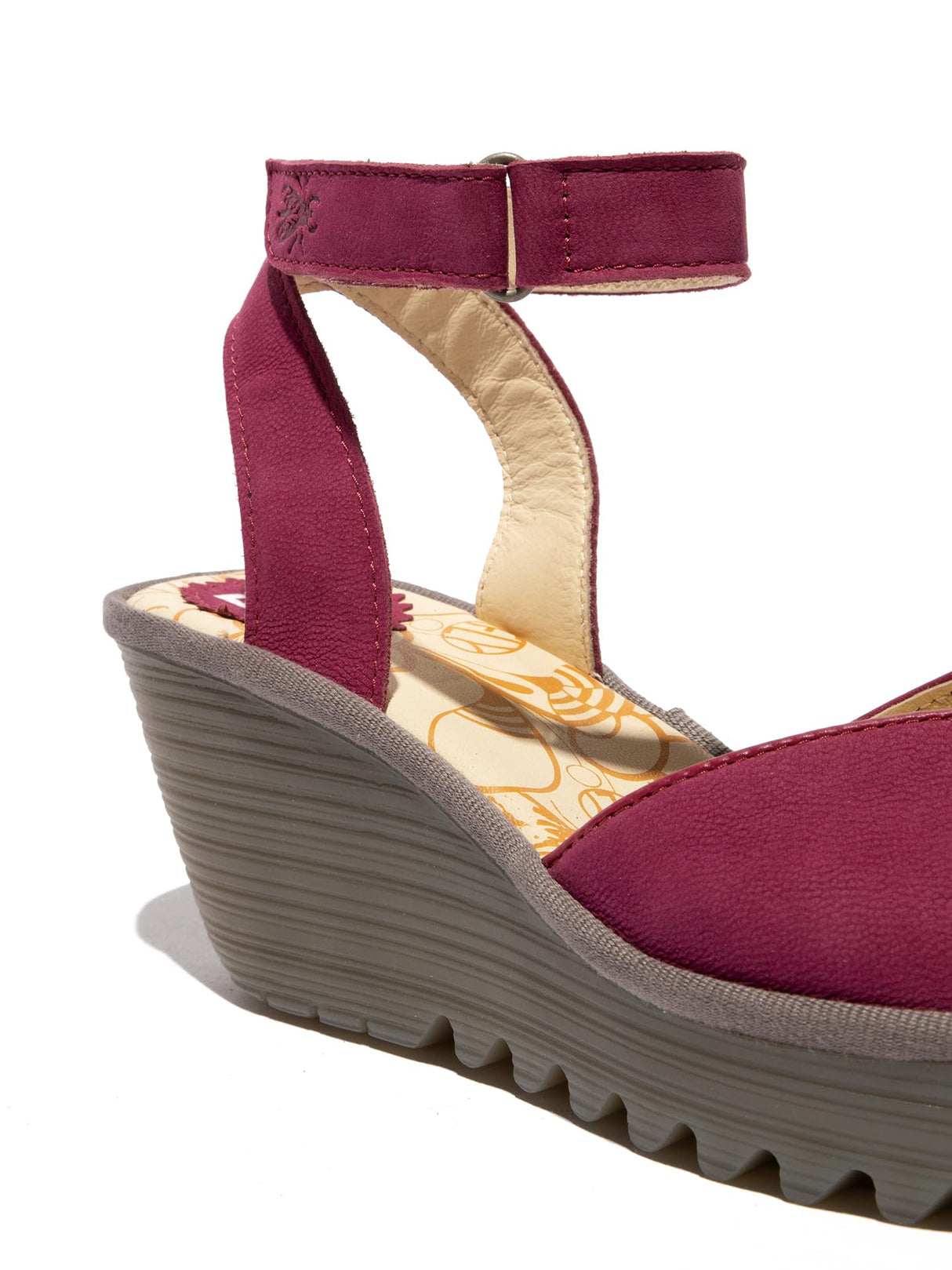Fly London YAID552FLY, Sandalias Mujer, Berry, 41 EU