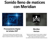 LG S65Q - Barra de Sonido Inteligente, 420W, 3.1 Canales, Sonido Envolvente DTS Virtual:X, Dolby Digital en Alta Resolución, Hi-Res 24bits/96kHz, Meridian Sound Music, Negro