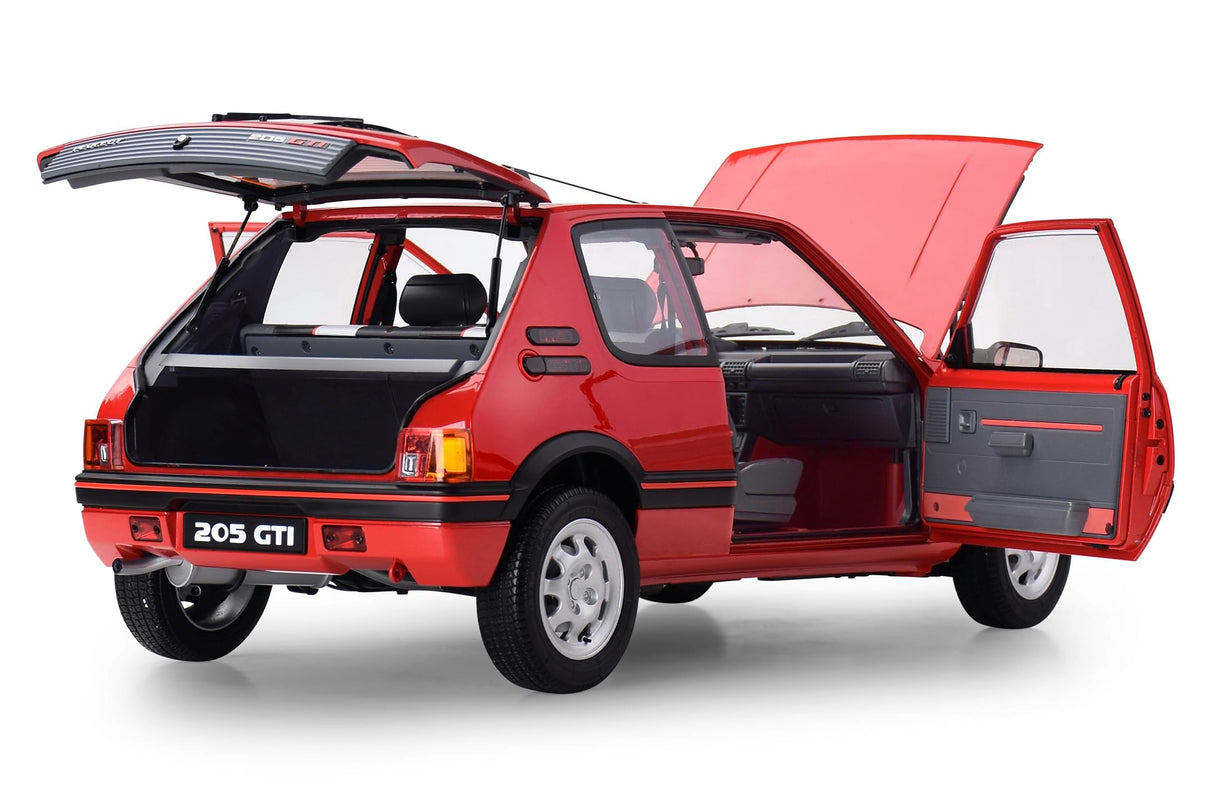 IXO Colecciones 1:8 IXO Peugeot 205 GTI Rojo - modelismo, maquetas, Kit de modelismo, Kit de modelismo, 720 Piezas, Kit de Coche
