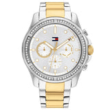 Tommy Hilfiger Reloj Analógico de Cuarzo Multifunción para Mujer con Correa de Acero Inoxidable Bicolor - 1782615