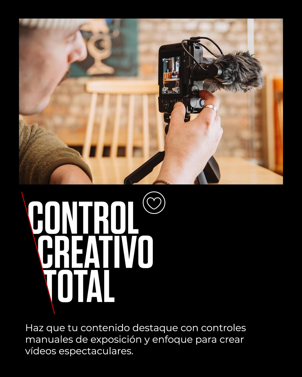 Canon EOS R50 V + RF-S 14-30mm F4-6.3 IS STM PZ - Cámara para Vlogging Compatible con Objetivos Canon RF | Ideal Vlogs y Viajes | Conexión Bluetooth