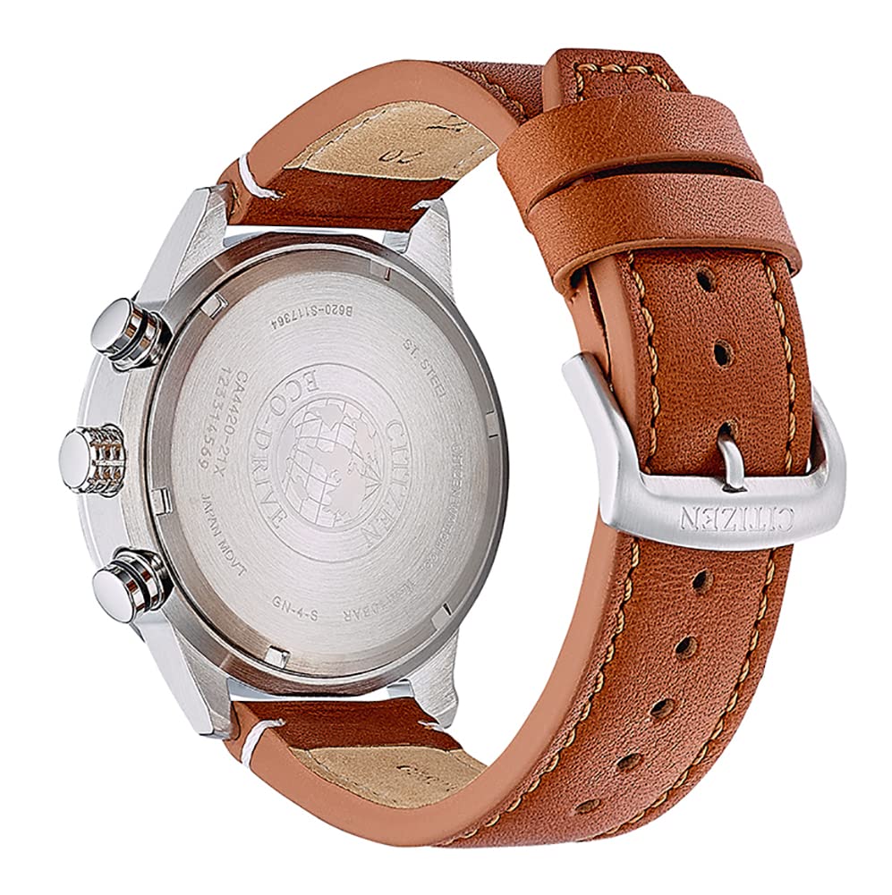 CITIZEN Reloj Analógico para Hombres de Cuarzo con Correa en Cuero CA4420-21X