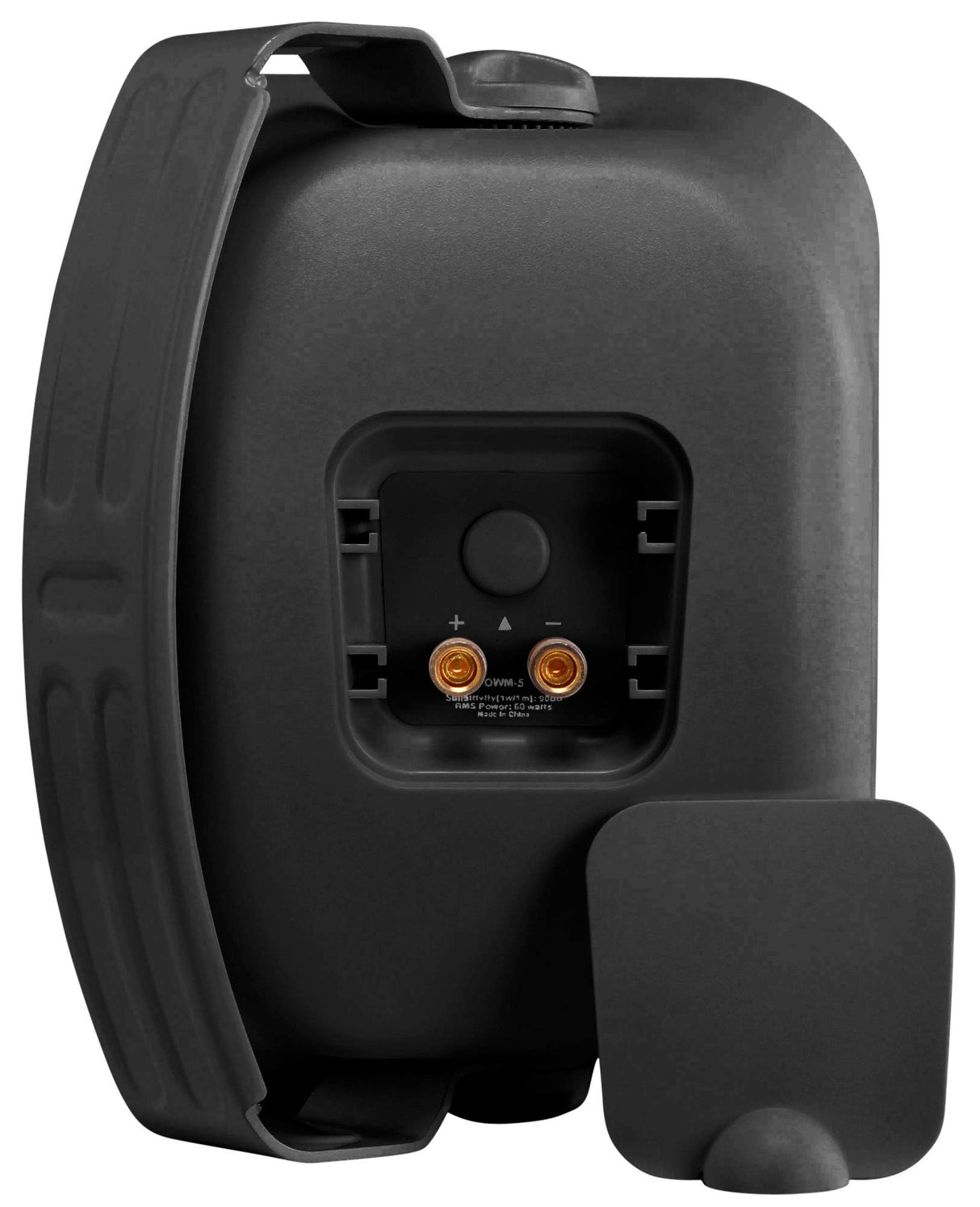 Pronomic OLS-5 BK Altavoz DJ PA Outdoor para jardín, terraza, Restaurante (80 vatios, Grado de protección IP56, 8 ohmios, woofer de 5,25") Negro