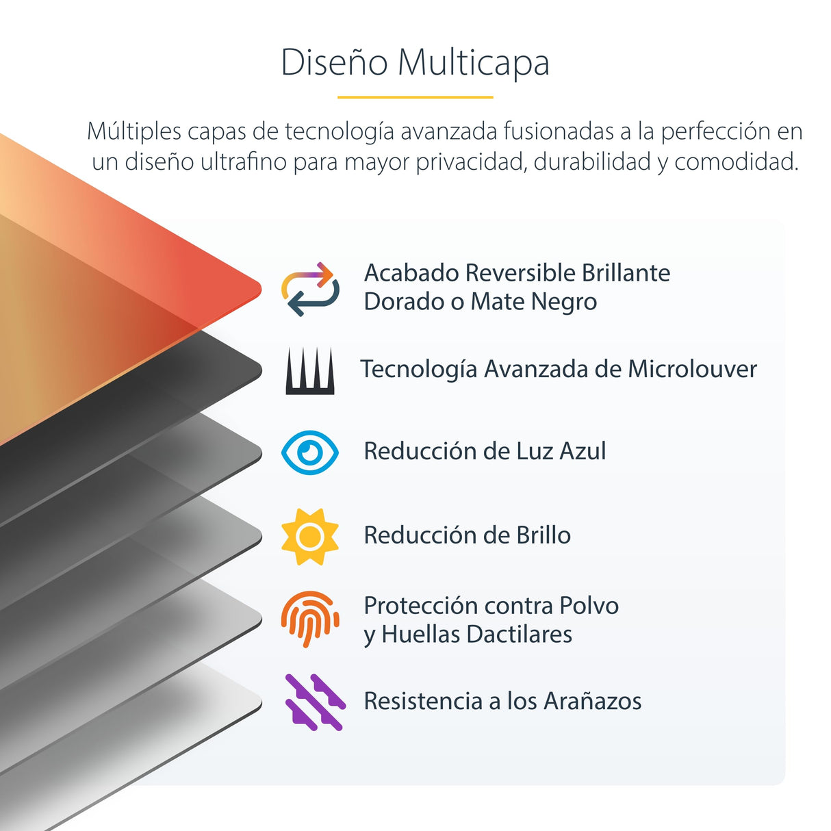 StarTech.com StarTech.com Filtro de Privacidad Dorado para Monitores de 24in 16:10 - Reversible con Privacidad Mejorada - +/- 30°