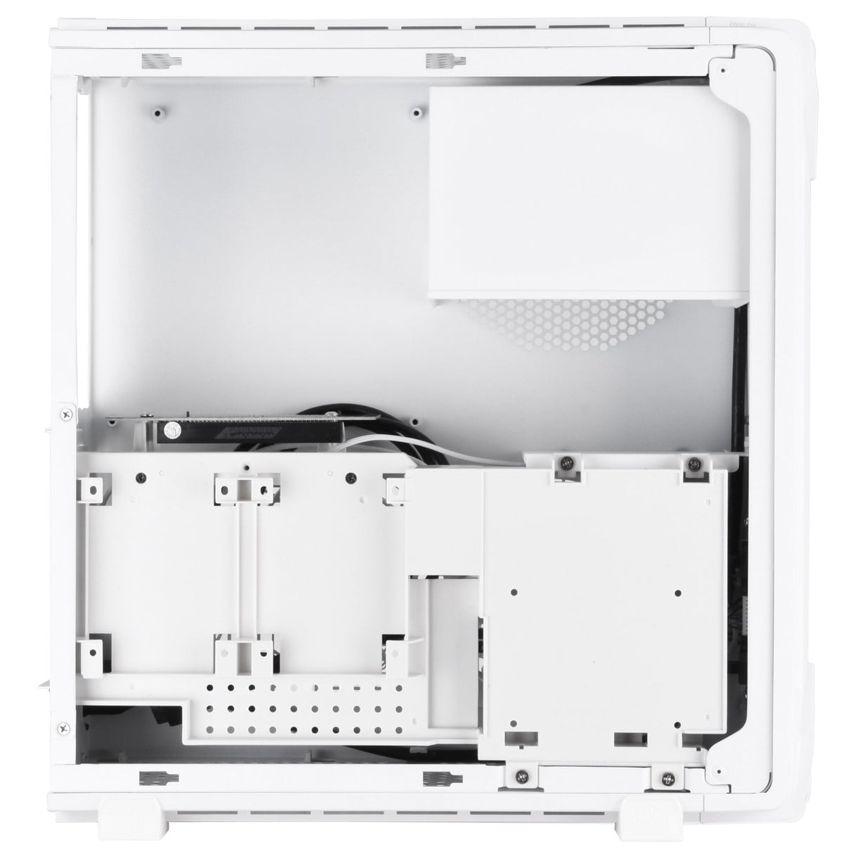 Silverstone SST-RVZ03W-ARGB - Carcasa para Ordenador Raven Mini-ITX para Videojuegos, ARGB, Blanco