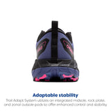 BROOKS Cascadia 18 GTX, Sneaker Mujer, Gris Azul/Negro/Rosa, 38 EU