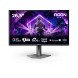 AOC Agon Pro AG276QKD2 Monitor 27 Pulgadas, 500Hz Panel QD-OLED, 0.03ms GtG, HDR500 TrueBlack, Adaptive Sync, G-Sync Comp., Altavoces, Altura Ajustable (2560x1440 HDMI 2X 2.1 DP 1x 2.1 USB Hub) Negro