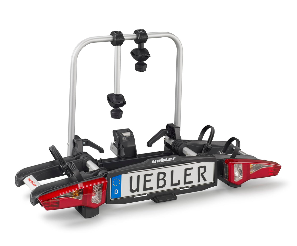 Uebler AHK I21 15900 Portabicicletas con Acoplamiento Plegable, 60º, para 2 Bicicletas