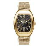 Ice-Watch - ICE boliday Dome Metal mesh Black GD - Reloj dorado para Mujer con Correa de Acero Inoxidable - 024486 (Small)