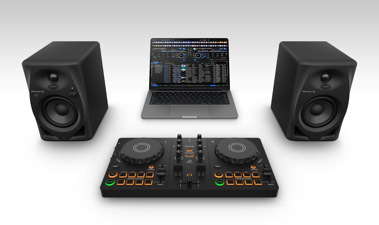 AlphaTheta Pioneer DJ DDJ-FLX2. Controlador portatil, de 2 Canales, alimentación por USB y con Diseño Profesional – Compatible con Servicios de Streaming Musical – Ideal para Nuevos DJs