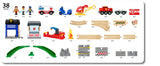 BRIO World - Set Ferroviario Equipo de Rescate, World Ferrocarriles, Set de Construcción de Madera, Juguete para Niños y Niñas 3+ Años, 44 Piezas