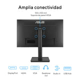 ASUS VA279QGS Monitor Profesional de 27 Pulgadas, IPS, Full HD, sin Marco, 120Hz, Adaptive-Sync, MPRT de 1ms, HDMI, DisplayPort, VGA, luz Azul Baja, antiparpadeo, diseño ergonómico, Montaje en Pared