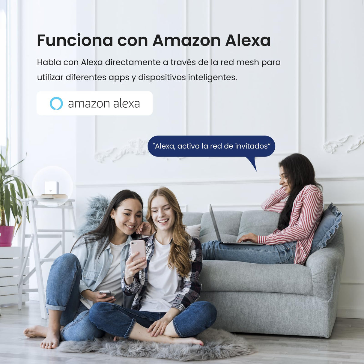 Tenda Nova Mesh MX3 (3-Pack) - Router Mesh WiFi 6 AX1500, WiFi Mesh de Doble Banda 2,4 GHz/5 GHz, Cobertura hasta 270㎡ y Conecta Más de 50 Dispositivos, MU-MIMO, OFDMA