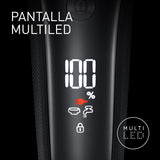 Panasonic Series 900+ ES-LS9A Afeitadora Eléctrica De 6 Hojas En Seco Y Húmedo Para Hombres, Afeitadora Eléctrica Con Sensor De Barba Sensible, Limpieza Automática Y Sistema De Carga