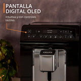 Krups Cafetera totalmente automática Evidence Evidence | Pantalla OLED con tecnología Barista Quattro Force | 12 cafés | 3 variaciones de té | capuchino con un toque | función para 2 tazas | negra