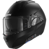 Shark Pack EVO-GT N-COM B802 Blank Black Mat S Casco de Moto, Unisex Adulto
