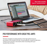 Interfaz de audio USB Scarlett Solo 3.ª gen. de Focusrite para guitarristas, cantantes y productores, con todo el software necesario para grabar y componer y un sonido de estudio