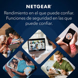 NETGEAR Orbi Mesh WiFi 7 Orbi Serie 370 (RBE373) | Doble Banda WiFi 7 - Router inalámbrico + 2 extensors de Rango, Funciones de Seguridad, 3,6 Gbps, Cubre 360 m2, 70 Dispositivos, BE3600