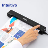 Escáner móvil rápido WorkForce ES-50 A4 con tecnología Epson ScanSmart y sin tiempo de encendido