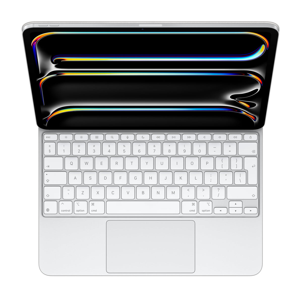 Apple Magic Keyboard para el iPad Pro de 13 Pulgadas (M4): Comodidad para Escribir, trackpad Integrado y Teclas de función, Inglés Estadounidense - Blanco 