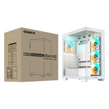 Gigabyte C500 Panoramic Stealth ATX Mid Tower - Carcasa de PC de Vidrio Templado RGB Fusion - Negro - GB-C500P ST